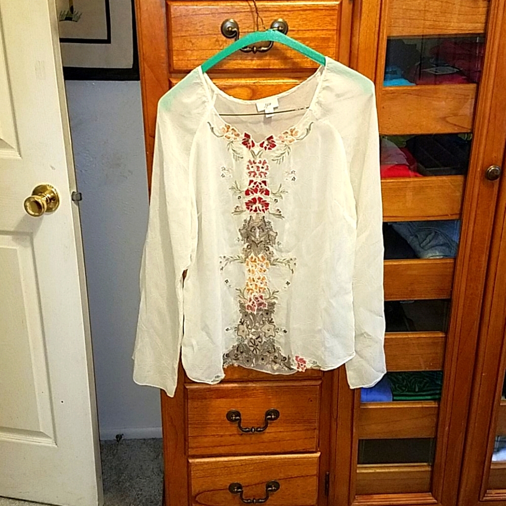 J. Jill sheer Blouse Vintage